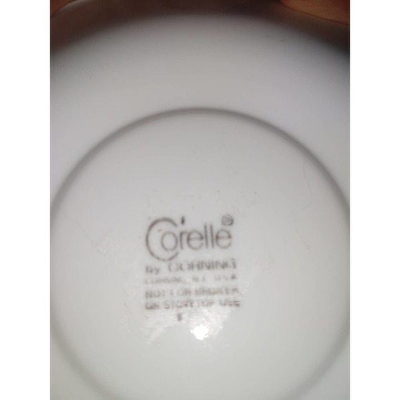 Corelle by corning hook handled spring blossom teacup and saucers (set of 5) - Picture 5 of 5